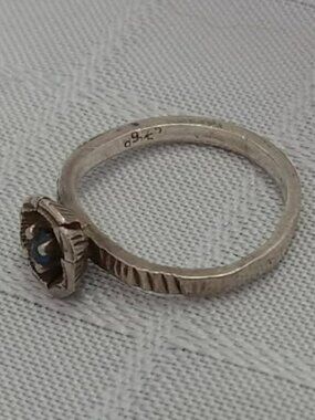 Kid's vintage silver birth ring size 3.75 MARCH